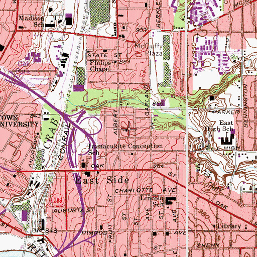 Topographic Map of New Hope Baptist Church, OH