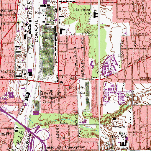 Topographic Map of Truth Chapel, OH
