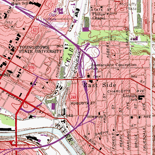 Topographic Map of New Zion Gospel Church, OH
