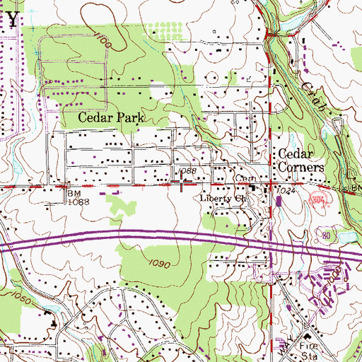 Topographic Map of Beth Yeshua Congregation, OH