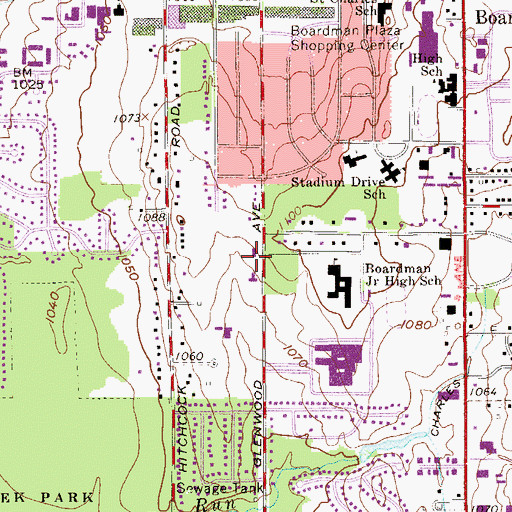 Topographic Map of Calvary Assembly of God Church, OH