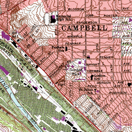 Topographic Map of Faith Temple Baptist Church, OH