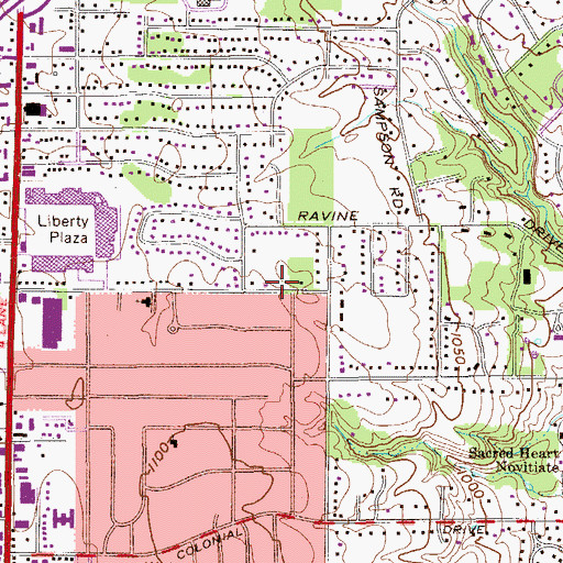 Topographic Map of Northside Baptist Church, OH