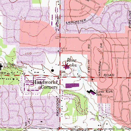 Topographic Map of Saint Anns Ukrainian Catholic Church, OH