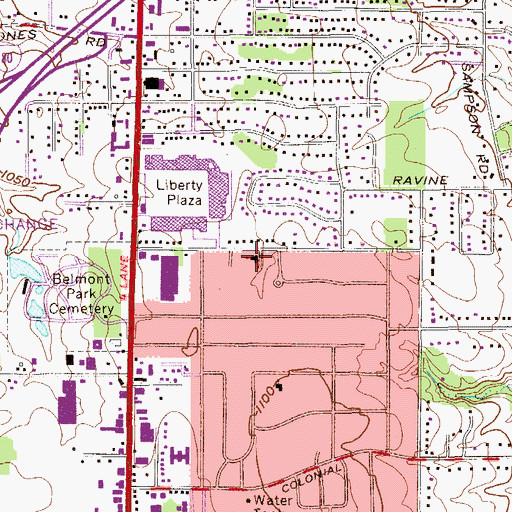 Topographic Map of Saint Johns Byzantine Catholic Church, OH