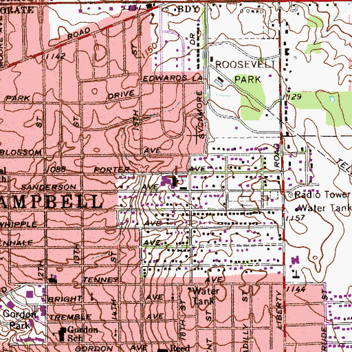 Topographic Map of Saint Joseph the Provider Church, OH