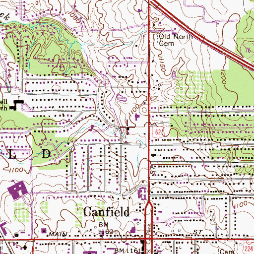 Topographic Map of Saint Michael Catholic Church, OH