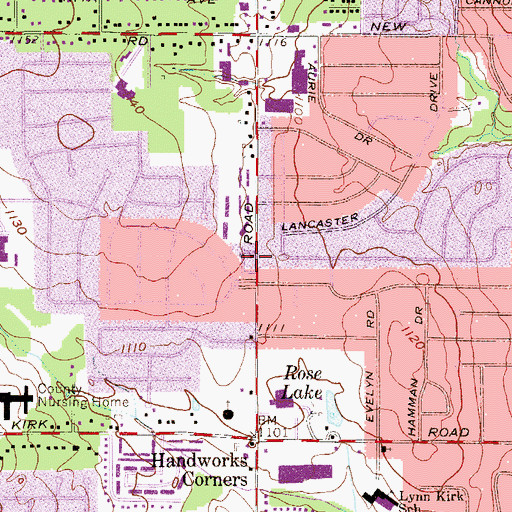 Topographic Map of Tabernacle Evangelical Presbyterian Church, OH