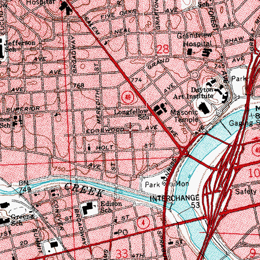 Topographic Map of Congregation of the Tabernacle, OH