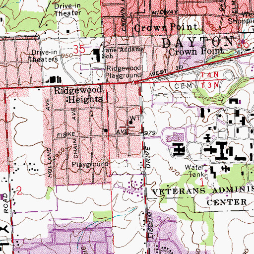 Topographic Map of Good Samaritan Apostolic Church, OH