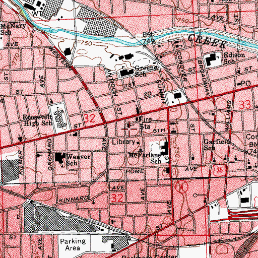 Topographic Map of Mount Zion Apostolic Church, OH