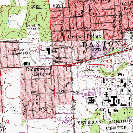 Topographic Map of Church of the Apostolic Faith, OH