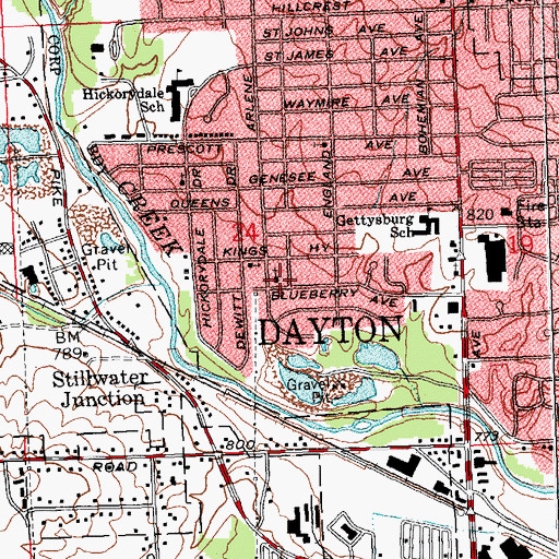 Topographic Map of Philippi Missionary Baptist Church, OH