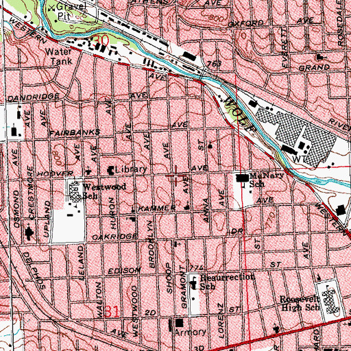 Topographic Map of Saint Jude Holy Church, OH