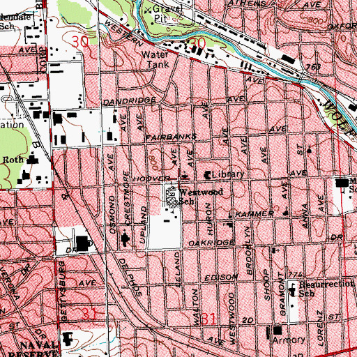 Topographic Map of Maranatha Christian Fellowship Church, OH