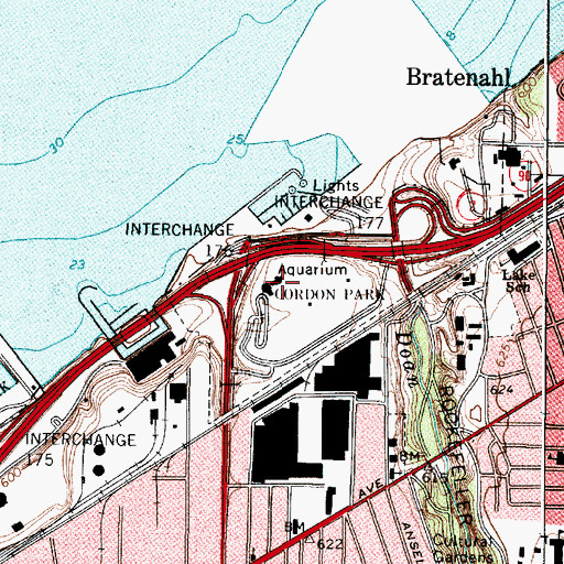 Topographic Map of Cleveland Aquarium (historical), OH