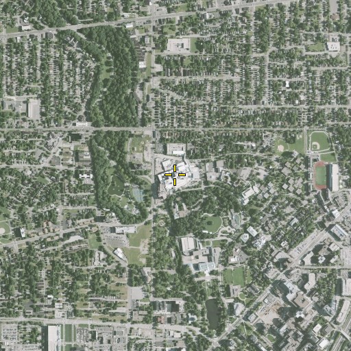 Aerial/Satellite Image of Louis Stokes Cleveland Veterans Affairs Medical Center - Wade Park Campus, OH