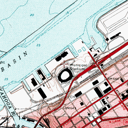 Topographic Map of Donald Gray Garden, OH