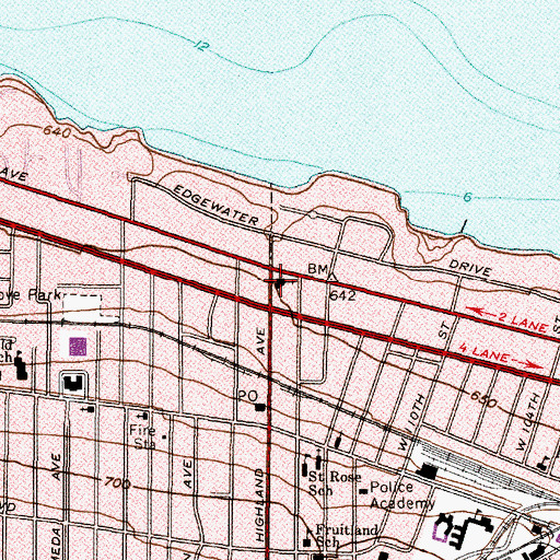 Topographic Map of Fifth Church of Christ Scientist (historical), OH