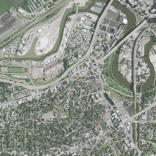 Aerial/Satellite Image of First Congregational Church (historical), OH