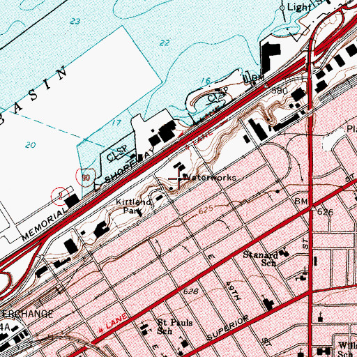 Topographic Map of Kirtland Pump Station, OH