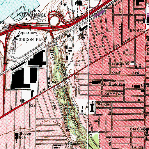 Topographic Map of Northern Ohio Fairgrounds (historical), OH