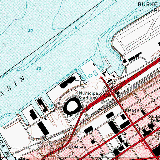 Topographic Map of Dock Number 32, OH