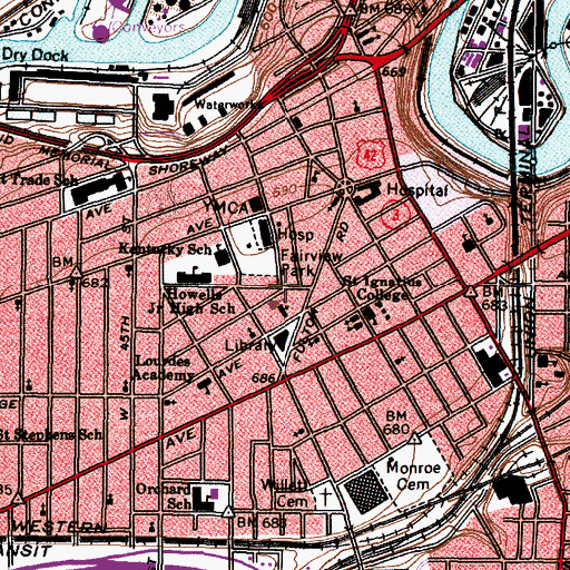 Topographic Map of Ohio City, OH
