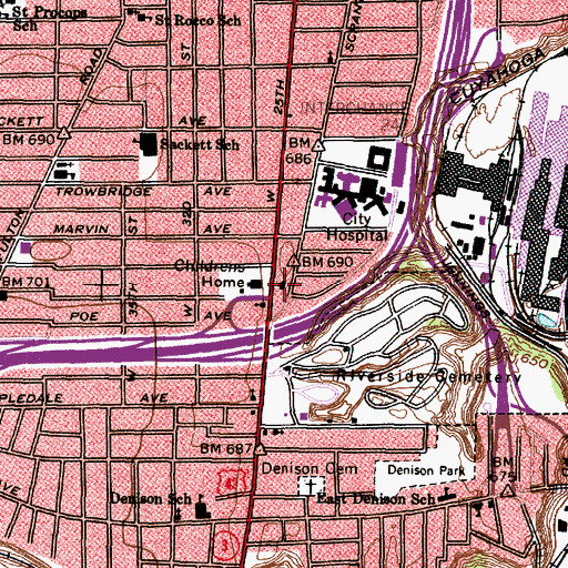 Topographic Map of Our Lady of Zyrovicy Byelorussian Orthodox Church, OH