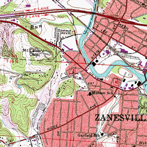 Topographic Map of Apostolic Church of God, OH