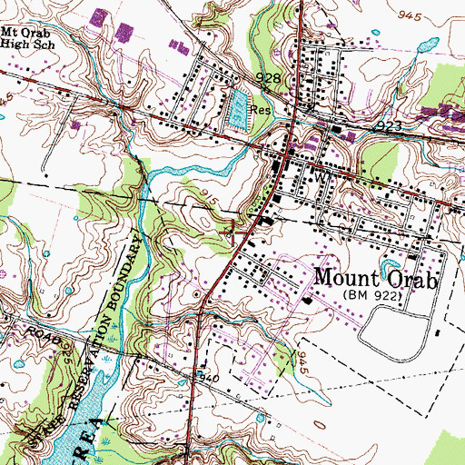 Topographic Map of Saint Michael Catholic Church, OH