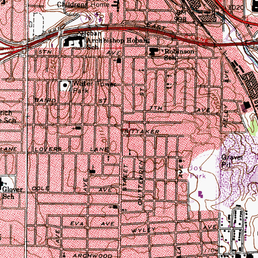Topographic Map of Living Stone Apostolic Church, OH