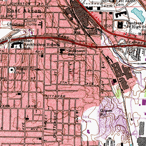 Topographic Map of Universal Temple of Truth, OH
