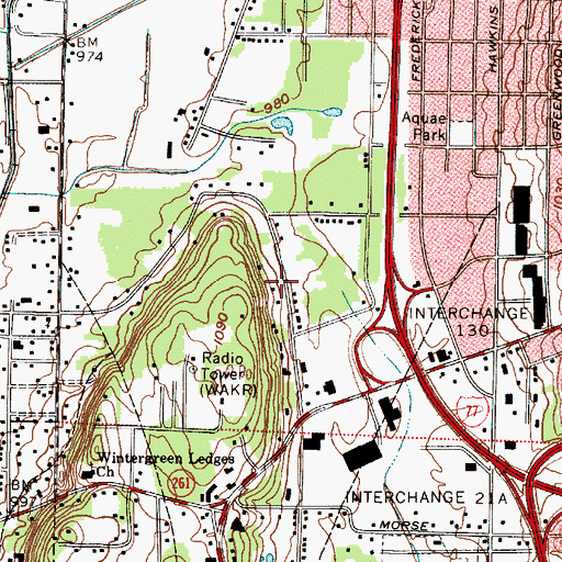 Topographic Map of Greater Temple Baptist Church, OH
