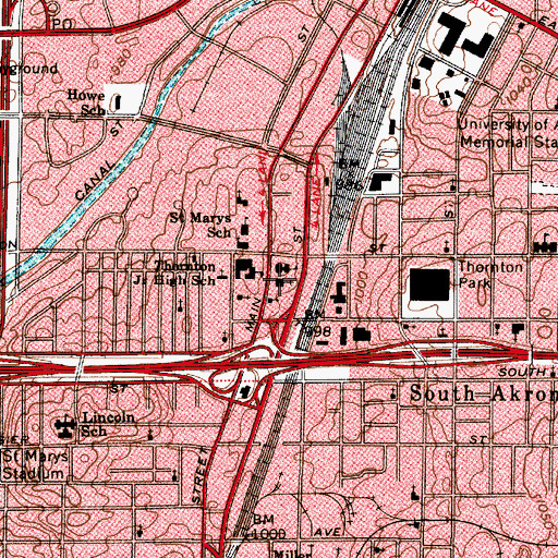 Topographic Map of Church of the Good Shepherd, OH