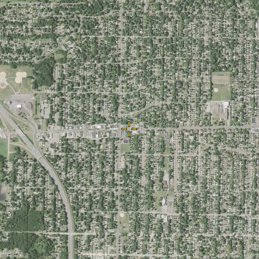 Aerial/Satellite Image of Maple Valley Branch Library, OH