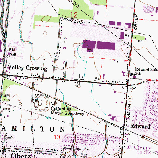 Topographic Map of Apostolic Church of God, OH