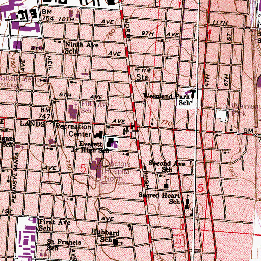Topographic Map of Calvary Apostolic Church, OH