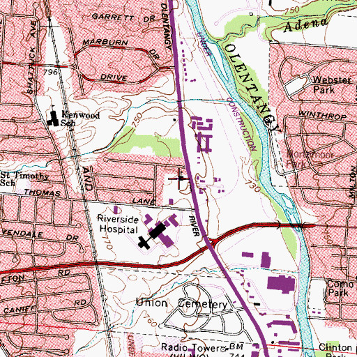 Topographic Map of The Church of Jesus Christ of Latter Day Saints, OH