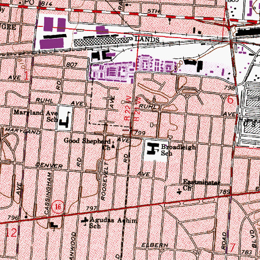 Topographic Map of Community Baptist Church, OH