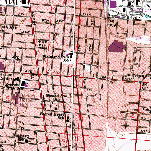 Topographic Map of Eternal Life Church, OH