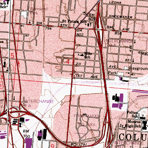 Topographic Map of Faith Temple House of Prayer, OH