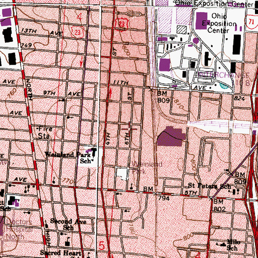 Topographic Map of Good Neighbor Community Church, OH