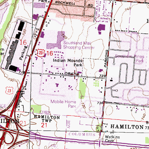 Topographic Map of Good Shepherd Community Church, OH