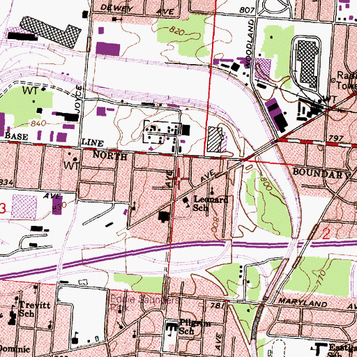 Topographic Map of Goodwill Baptist Church, OH