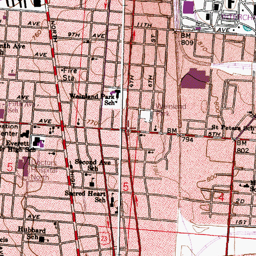 Topographic Map of Grace Independent Methodist Church, OH