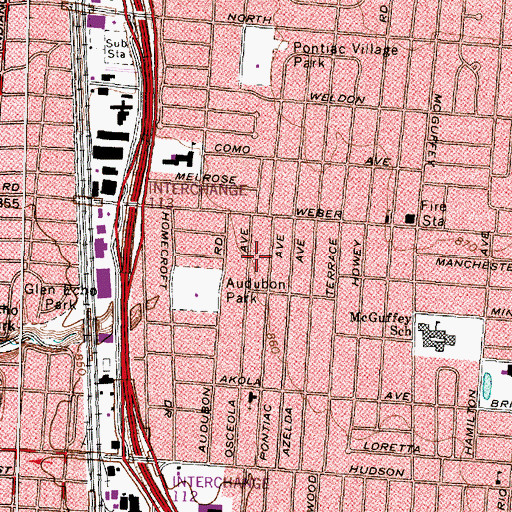 Topographic Map of Greater Light Church of the Living God, OH