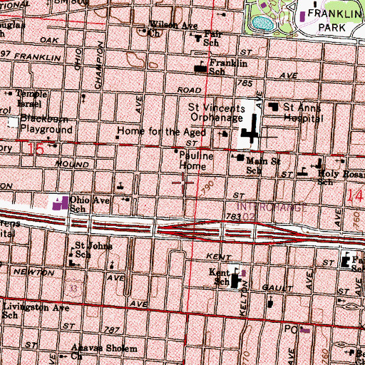 Topographic Map of House of Prayer (historical), OH