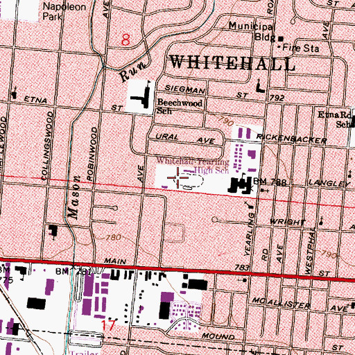 Topographic Map of Lamby Park, OH