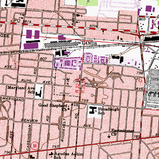 Topographic Map of Lord of Life Fellowship Church, OH